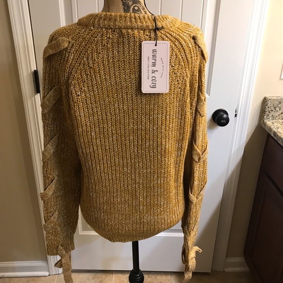💛LOVE TREE Tie Sweater - Picture 6 of 8